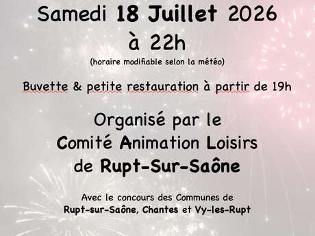 Feux d'artifice de Rupt-Sur-Saône