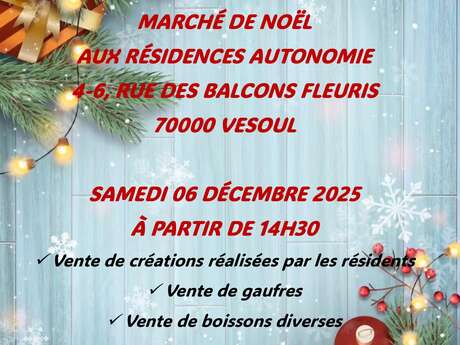 Marché de Noël aux Résidences autonomie
