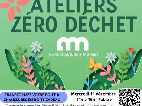 Atelier zéro déchet, recyclage de boîtes à chaussures en boîte cadeau