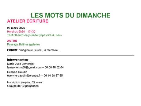 LES MOTS DU DIMANCHE