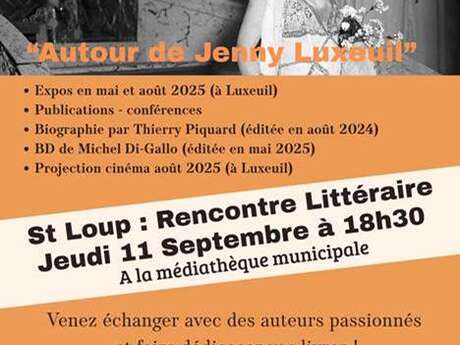 Rencontre littéraire "Autour de Jenny Luxeuil"