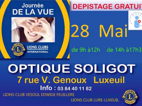 Journée de la vue - Dépistage gratuit