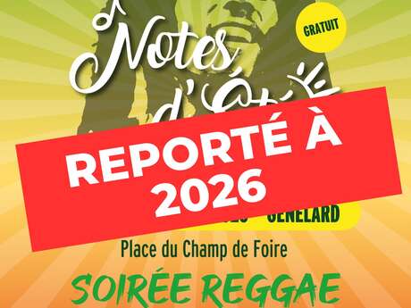 ANNULATION - Notes d'Été - Soirée reggae Tribute à Bob Marley