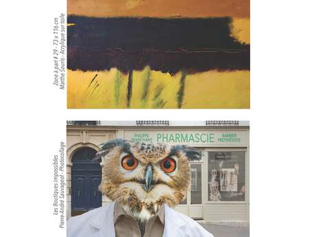 Exposition peinture & photocollage de Marthe SOURIS et Pierre-André SAUVAGEOT