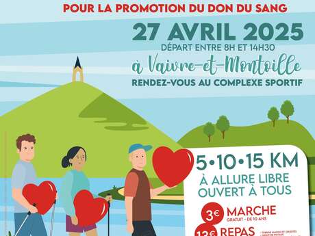 Marche départementale pour la promotion du don du sang