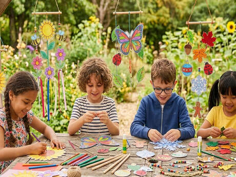 Atelier à la villa Perrusson "Crée ton mobile à vent"