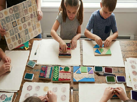 Atelier créatif à la villa Perrusson "Crée ton papier peint"
