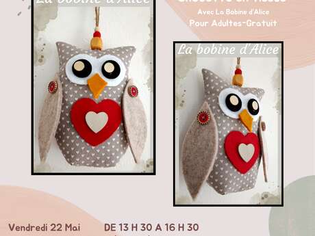 Atelier "Chouette en tissus" à Ronchamp