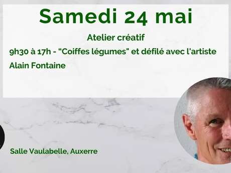 Atelier créatif "Coiffes Légumes" et défilé Atelier créatif "Coiffes Légumes" et défilé