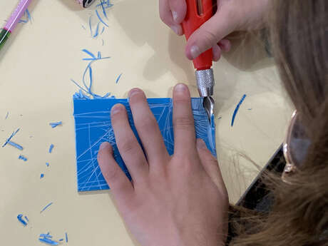 Atelier dès 8 ans / Linogravure / Mille Empreintes