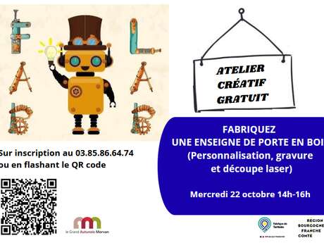 Fabriquer une enseigne de porte au Fablab