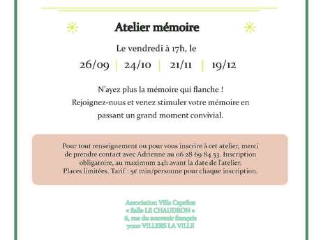 Ateliers mémoire