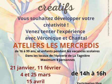 Ateliers artistiques et créatifs