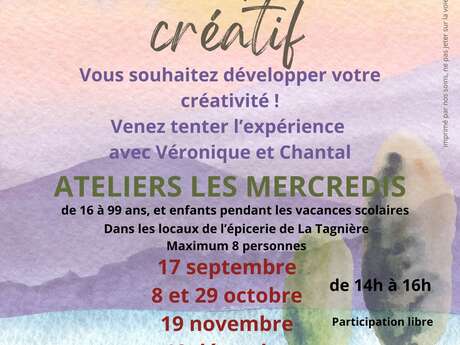 Ateliers créatifs et artistiques Ateliers créatifs et artistiques