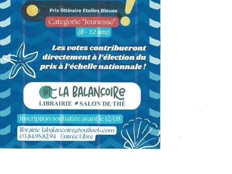 Élection prix littéraire Étoiles Bleues