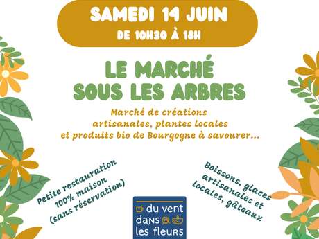 Le marché sous les arbres