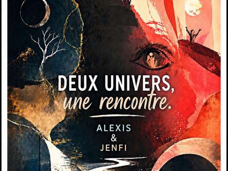 "Deux univers, une rencontre" exposition de peinture d'Alexis et de Jenfi
