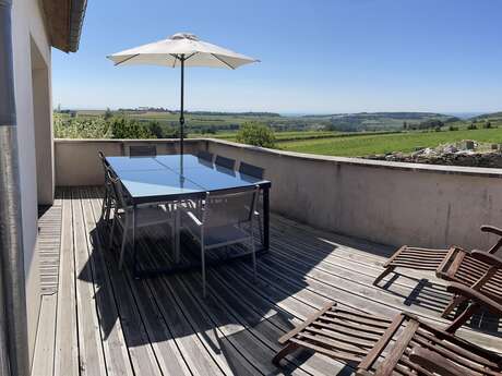 Le Cocon et le panorama des Hautes-Côtes