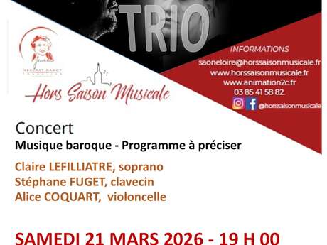 Hors saison musicale / Trio Les épopées - Concert de musique baroque