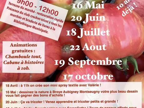 Marché Bio et Artisanal local à Broye