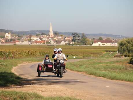 EXCURSION EN SIDE-CAR DANS LE VIGNOBLE - BALADE "L'ÂME DU TERROIR BOURGUIGNON"- 2H