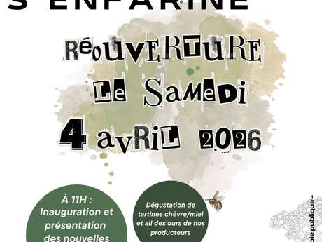 Inauguration de la boutique de la Boulangerie s'enfarine saison 2026