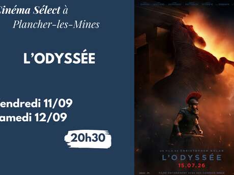 Film "L'ODYSSÉE" au Cinéma SELECT à PLANCHER-les-MINES