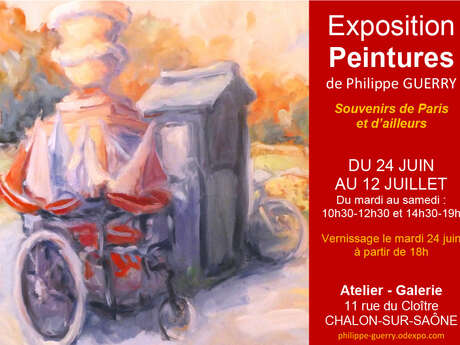 Exposition peintures de Philippe Guerry "souvenirs de paris et d'ailleurs"