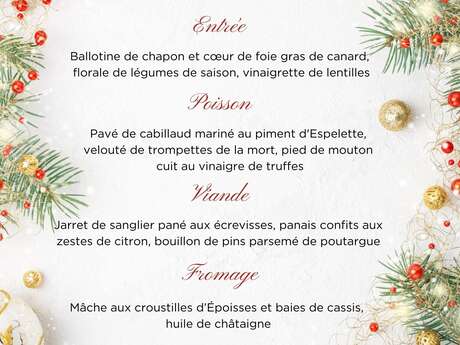 MENU DE NOËL - M7 Restaurant by Mercure Beaune