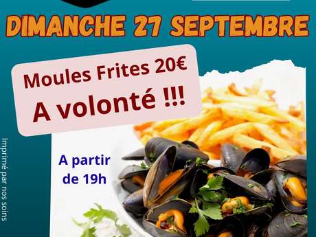 MOULES FRITES A VOLONTE