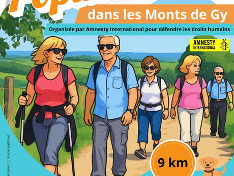 Marche populaire au profit d'Amnesty International à Gy