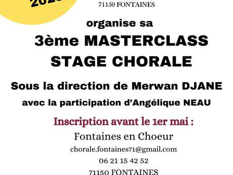 3ème masterclass - Stage Chorale