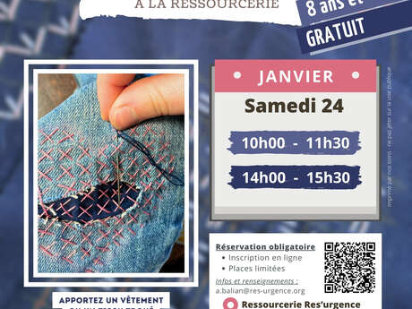 Atelier : Sashiko - réparer ensemble