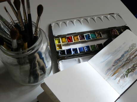 Rando-croquis et peinture