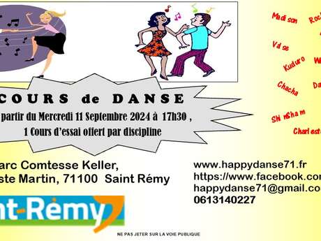 Inscription Cours de Danse