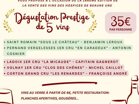 VinArtis Grands Crus - Dégustation Prestige de 5 Vins - Vente des Vins 2026