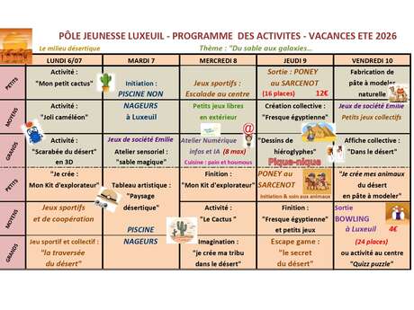 Vacances d'été au pôle jeunesse