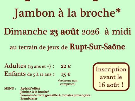 REPAS CHAMPÊTRE à Rupt-Sur-Saône