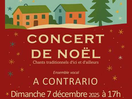 Concert de Noël à La Cour Vive avec l'ensemble vocal "A contrario". Concert de Noël à La Cour Vive avec l'ensemble vocal "A contrario".