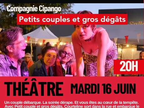 Théâtre -  la Compagnie Cipango présente "Petits couples et gros dégâts"