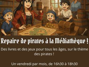 Repaire de pirates à la médiathèque !