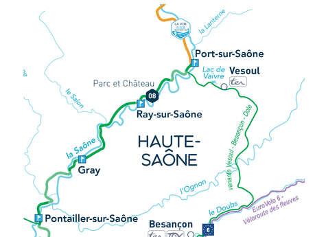 Boucle vélo entre Doubs et Saône Boucle vélo entre Doubs et Saône
