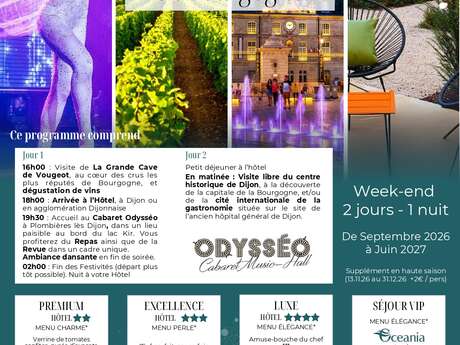 Séjour VIGNES & PAILLETTES , Week end en BOURGOGNE