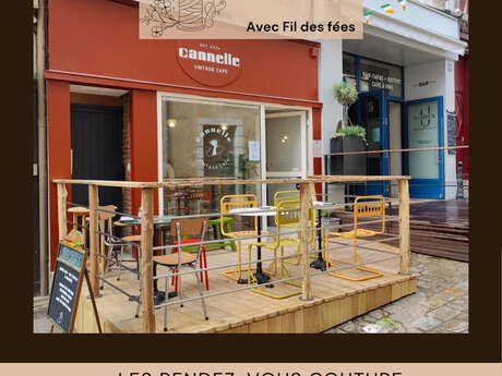 Ateliers couture au Cannelle café