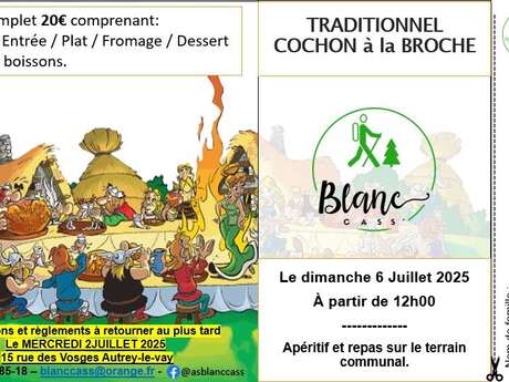 Repas cochon à la broche
