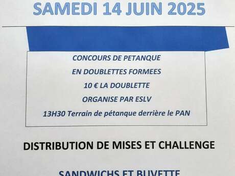 Concours de pétanque "Challenge THIBAUT"