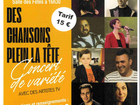 Concert de variété " Des chansons plein la tête"