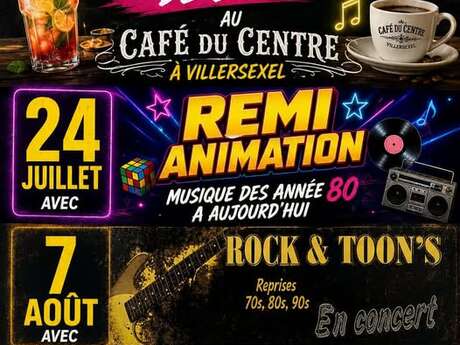 Animations musicales de l'été au Café du Centre