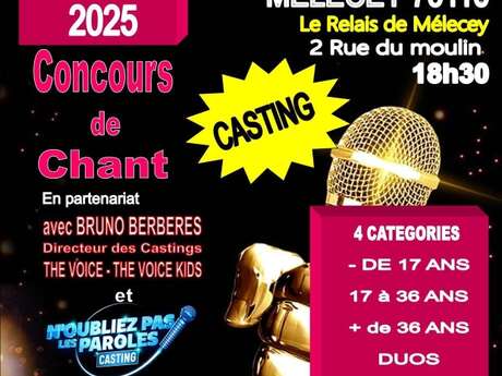 Casting concours de chant