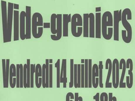 Vide-greniers du 14 Juillet